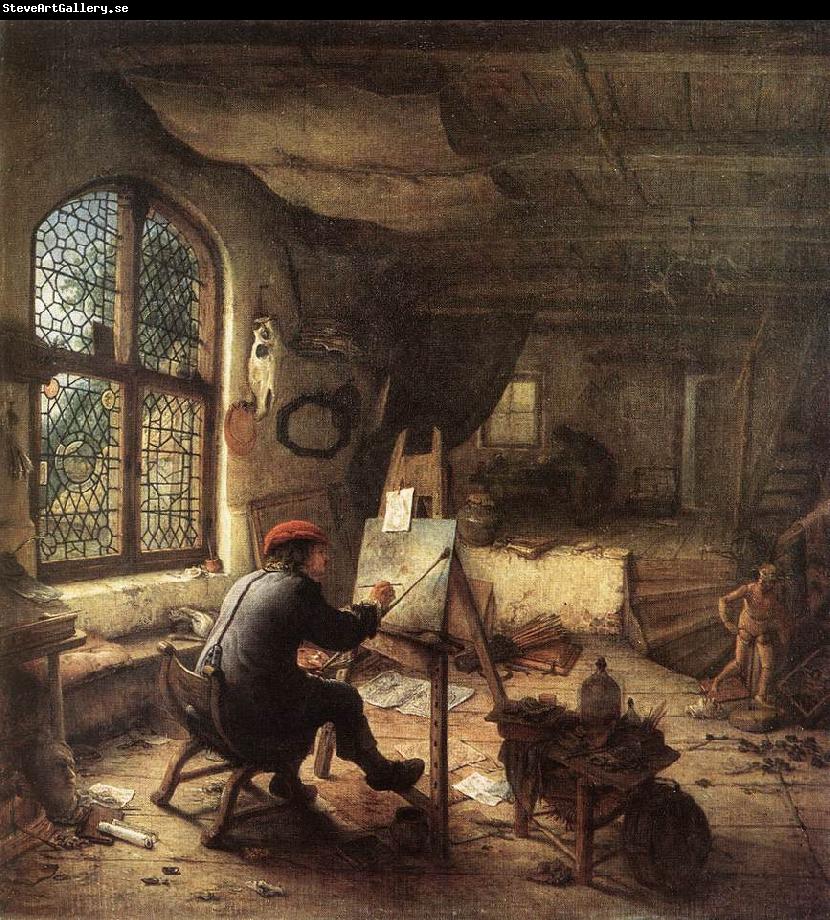 OSTADE, Adriaen Jansz. van The Painter in His Studio sg